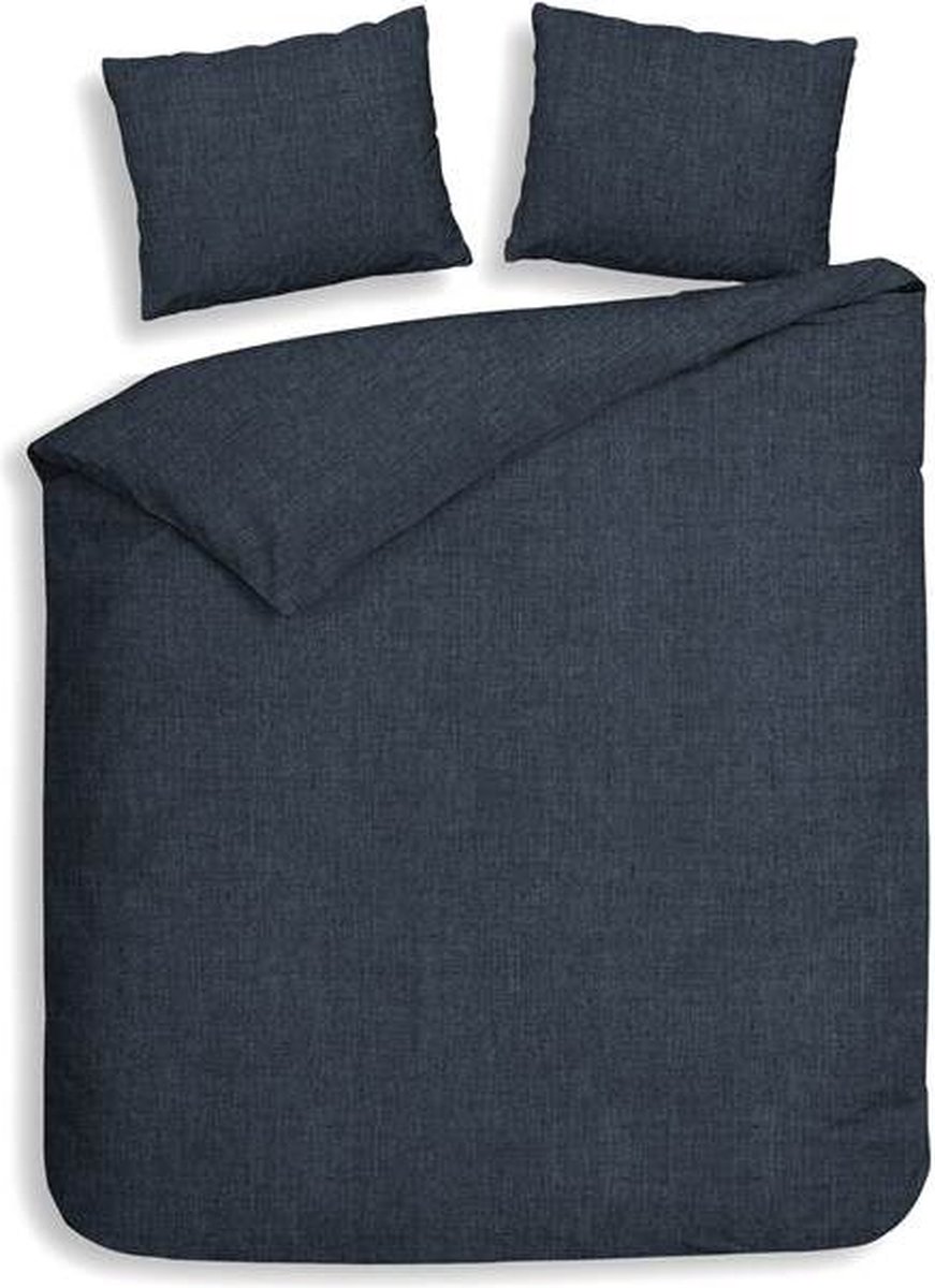 Heckett & Lane Flanel dekbedovertrek Franela (Blue Horizon)-260x200/220 cm