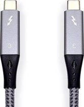 Câble Thunderbolt 3 - USB-C vers USB-C - 100W - 40Gbps - Certifié - 1 Mètre
