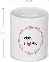Akyol - mom i love you Spaarpot - Mama - de liefste moeder - moeder cadeautjes - moederdag - verjaardagscadeau - verjaardag - cadeau - geschenk - kado - gift - moeder artikelen - 350 ML inhoud