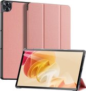 Dux Ducis - Tablet hoes geschikt voor OPPO Realme Pad 2 - 11.5 Inch - Domo Series - Tri-Fold Book Case - Roze