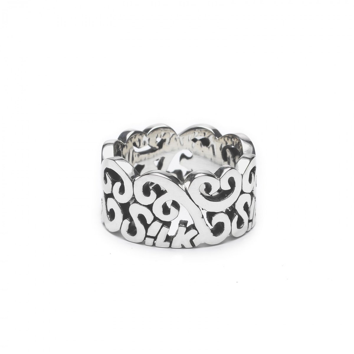 SILK Jewellery - Zilveren Ring - Eve - 416.18 - Maat 18,0