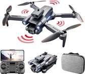 LUXWALLET Libra Light Ethereal - Drone Met Driezijdige Obstakel Ontwijking - Drone Met Twee Camera’s - Opvouwbaar - 360° Vliegsysteem - Richtingspunt Vluchtmodus – 50x Zoom – Zwart