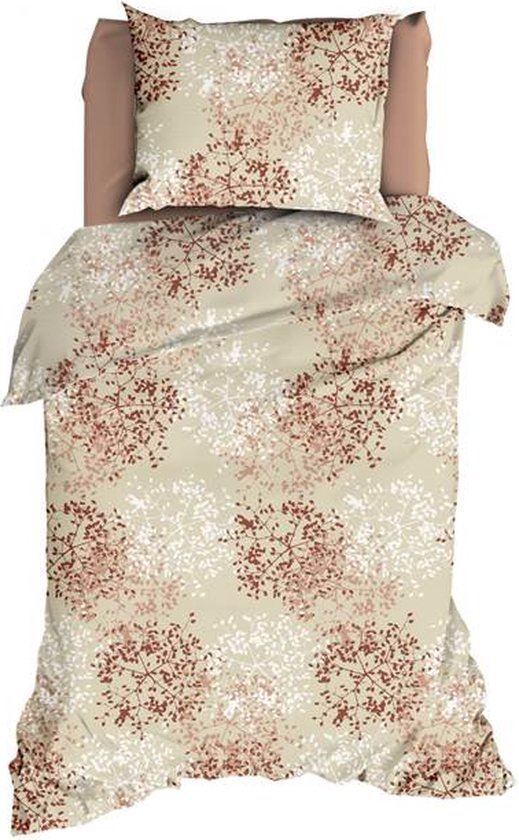 Romanette Calanche Dekbedovertrek - Eenpersoons - 140x200/220 cm - Beige/Terra