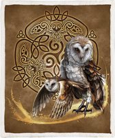 Uilen Fleece Deken 150*200cm Celtic Owl