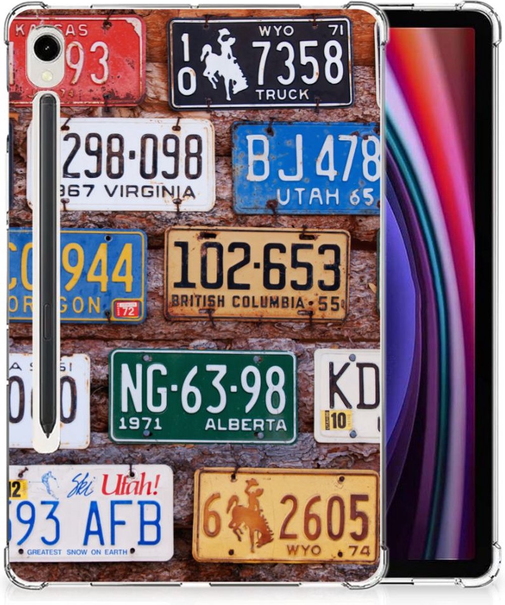 Samsung Galaxy Tab S9 Tablet Backcover met foto Kentekenplaten