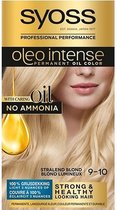 Syoss Oleo Intense 9-10 Teinture pour cheveux permanente blonde brillante - 3 pièces - Pack économique