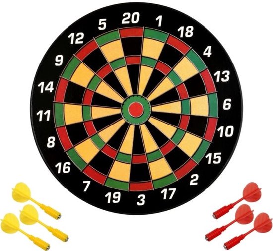 Cible de fléchettes magnétique familiale