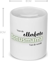 Akyol - voor de allerbeste bonusmama van de wereld Spaarpot - Mama - de beste bonusmoeder - moeder cadeautjes - moederdag - verjaardagscadeau - verjaardag - cadeau - geschenk - kado - gift - moeder artikelen - 350 ML inhoud