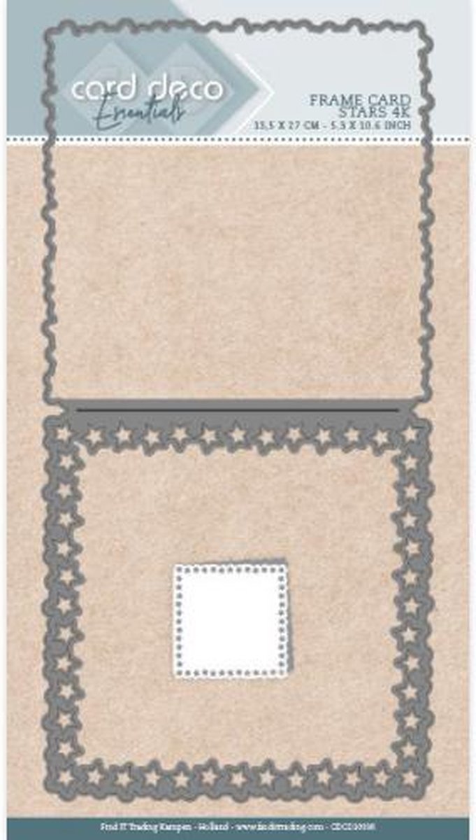 Card Deco Essentials Frame Dies - Stars - 4K