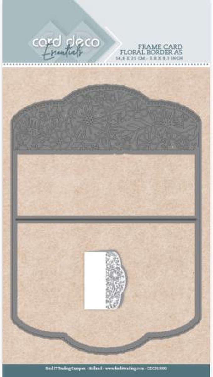 Card Deco Essentials Frame Dies - Floral Border - A5