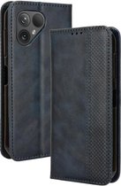 Geschikt voor Fairphone 5 - Book Case - Magnetische Flip hoesje - Blauw