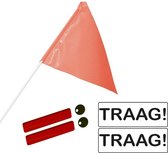 Victor Veilig - Upgrade pack - Belgisch - Ogen, reflectie strepen, Langzaam stickers en vlag