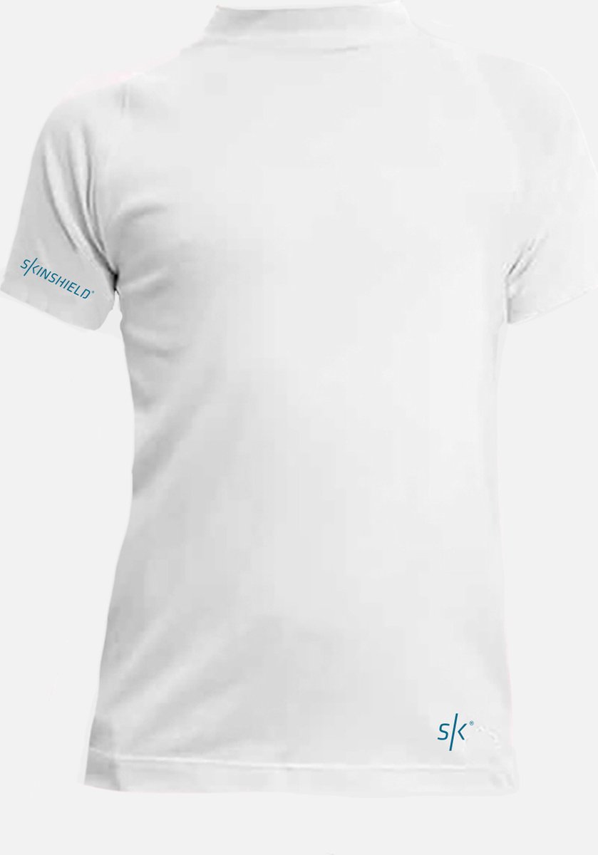 Skinshield by Vapor Apparel - FACTOR5 50+ UV zonbeschermende Kinder Rash Guard - White - M - 134/140