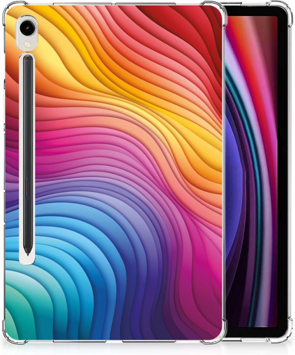 Back Cover voor Samsung Galaxy Tab S9 Regenboog
