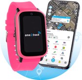 One2track Connect UP roze- De allerleukste, stoerste & beste GPS horloge kind - Smartwatch kinderen (video)bellen & gebeld worden - GPS tracker kind met nauwkeurige locatiebepaling - SOS functie - Smartwatch kids met simkaart