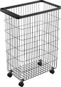 Panier à linge sur Roues Yamazaki - Tower - Zwart
