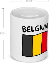 Akyol - tirelire drapeau belge - België - voyageurs - touriste - cadeau d'anniversaire - souvenir - vacances - cadeau - contenu 350 ML