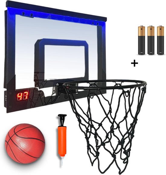 Go hoop - Mini hoop - Mini basketbal set - Met scoreteller - LED lichten - Basketbalring - Mini basketbalbord