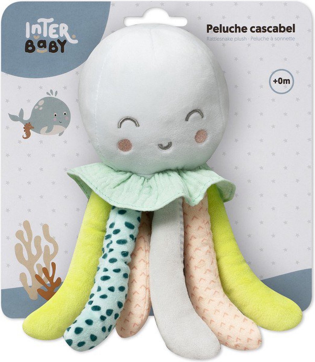 Goedkoopste speelknuffel - rammelaar - knuffelbeer - octopus - knisperfiguur - baby - kraamcadeau - feestdagen - geschenk