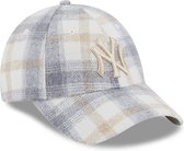New Era New York Yankees Plaid Womens Grey 9FORTY Adjustable Cap