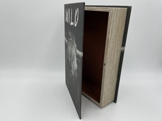 Highlander écossais Wild Free Book coffre-fort boîte de rangement décorative pour livres 30 cm x 20 cm anthracite | 141117 | Accueil Sweet Home