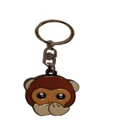 Emoji metalen sleutelhanger - aap zegt niets