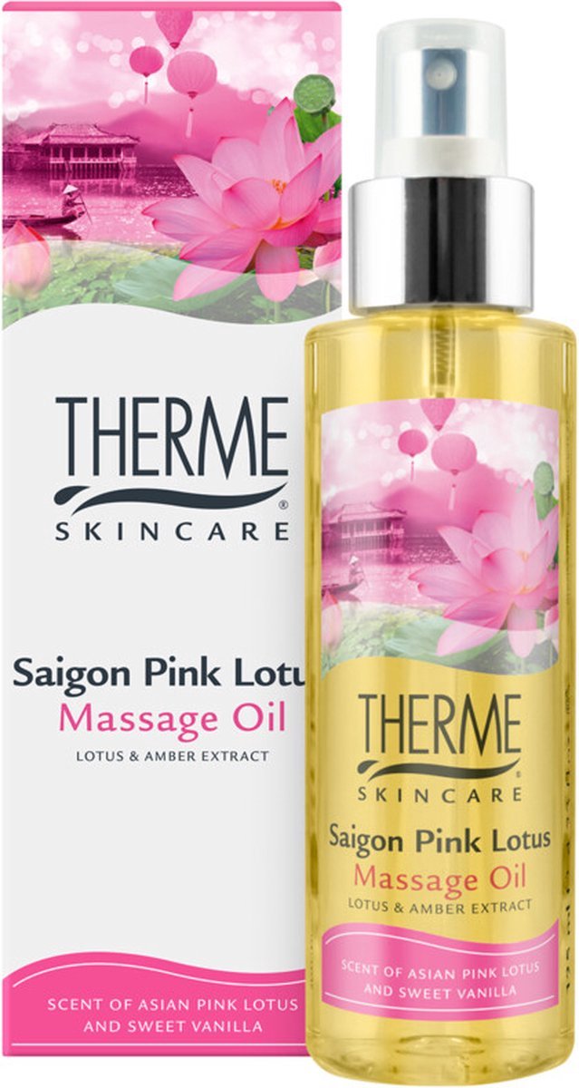 Goedkoopste x6 Therme Saigon Pink Lotus - 125 ml - Massage olie