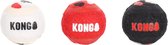 KONG Signature Speelballen XS - steviger dan tennisballen - niet schurend materiaal - speelbal voor honden - 3 stuks