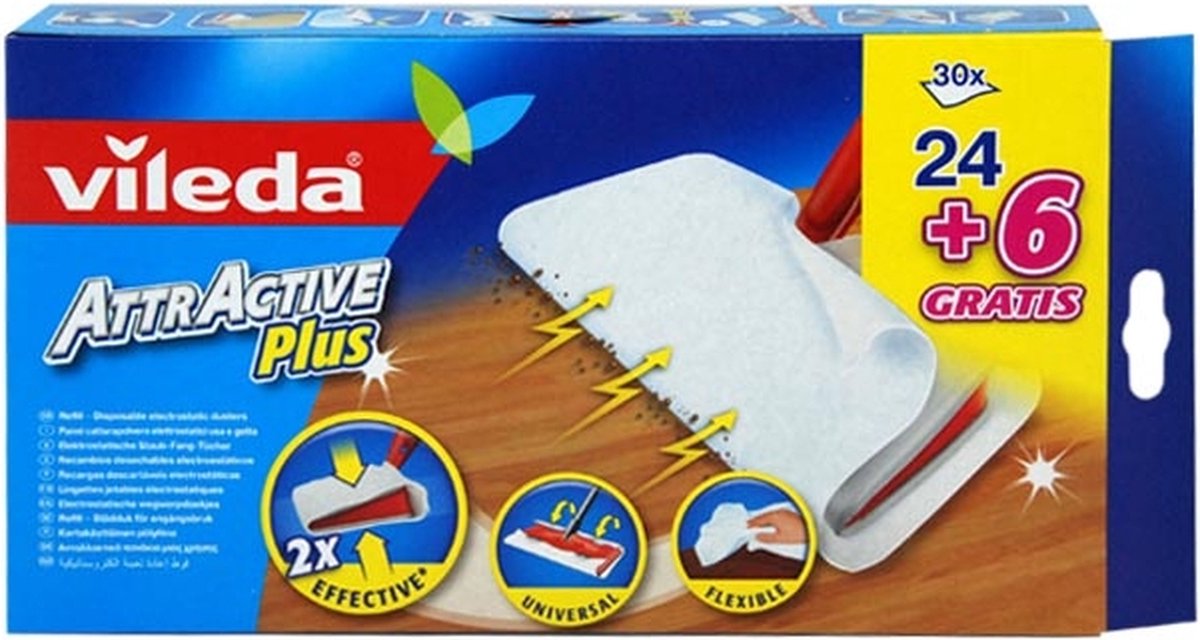 Vileda attractive plus 24st + 6 gratis bol