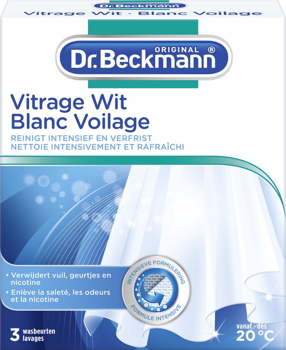 Goedkoopste Dr. Beckmann Vitrage Wit 3x40 gram