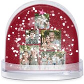 Sneeuwbol met foto en tekst - Gepersonaliseerde sneeuwbol - Plexiglas fotoblok met sneeuw - Snowglobe kerst - Gepersonaliseerd cadeau