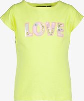 TwoDay meisjes T-shirt geel met tekstopdruk - Maat 92