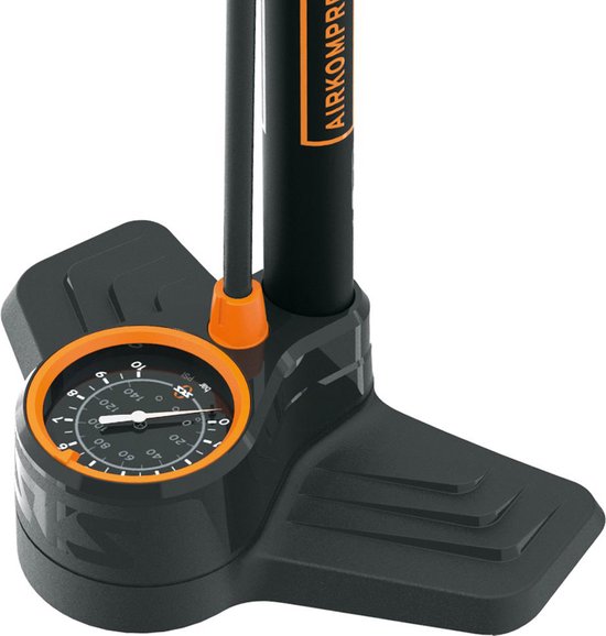 SKS AIRKOMPRESSOR 10.0 Vloerpomp Zwart Oranje (Multivalve)-one size van SKS — afbeelding 3