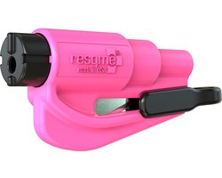 ResQMe Veiligheidshamer Roze - Sleutelhanger - Origineel - Noodhamer - Reddingshamer - Gordelsnijder – Auto hamer