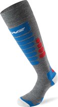 Chaussettes de ski Lenz Skiing 3.0 gris/rouge/bleu - taille 45-47