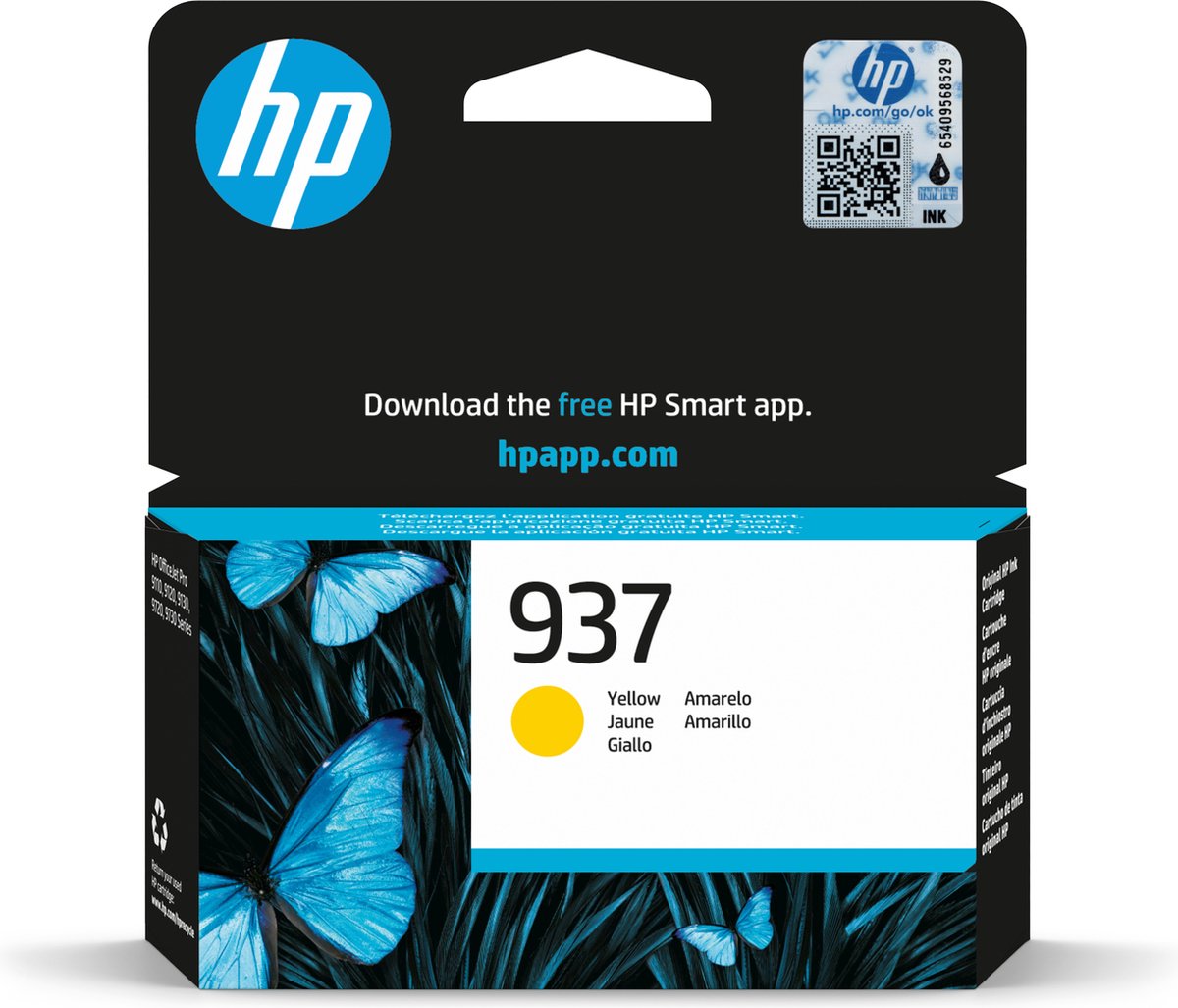 HP 937 - Inktcartridge - Geel