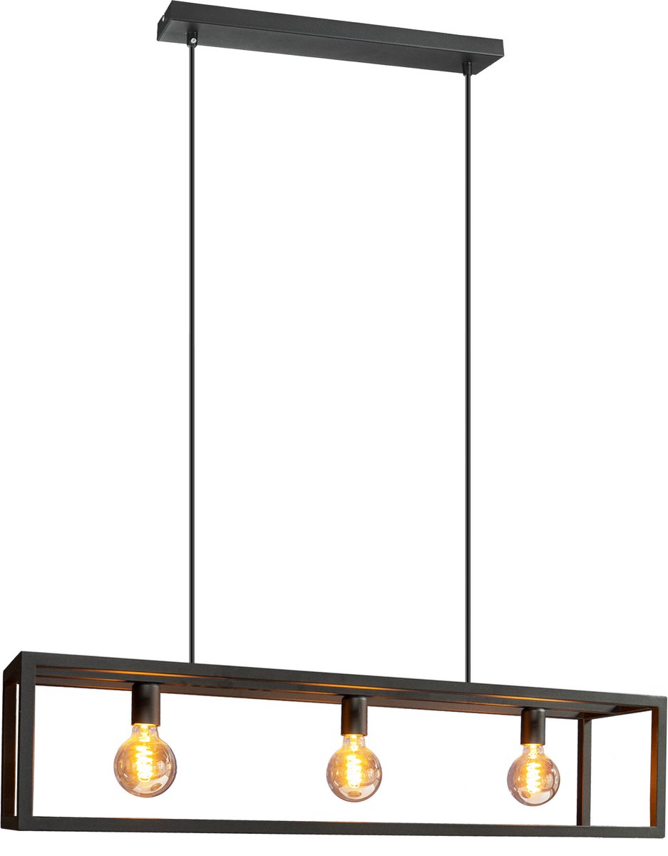 EGLO Blackcrown Hanglamp - E27 - 70 cm - Zwart
