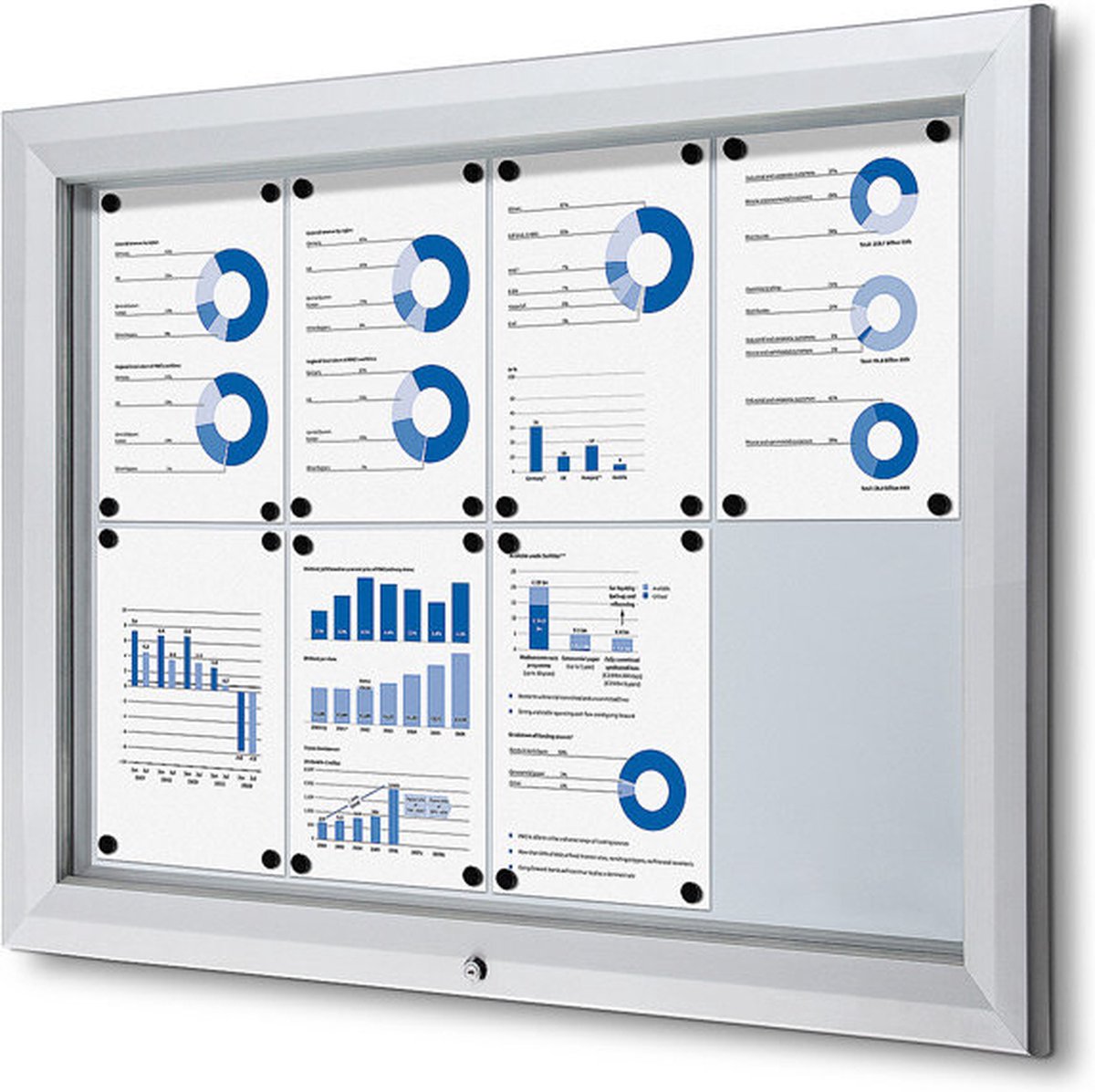 Vergrendelbaar Notitiebord Outdoor SCT 8 X A4 - Syna SCT8XA4PH - Horeca & Professioneel