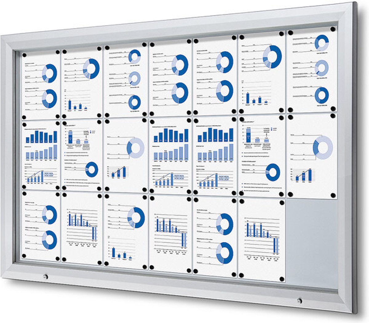 Vergrendelbaar Notitiebord Outdoor SCT met Gasveer 21 X A4 - Syna SCT21XA4PH - Horeca & Professioneel