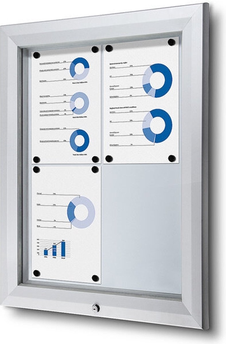 Vergrendelbaar Notitiebord Outdoor SCT 4 X A4 - Syna SCT4XA4PH - Horeca & Professioneel