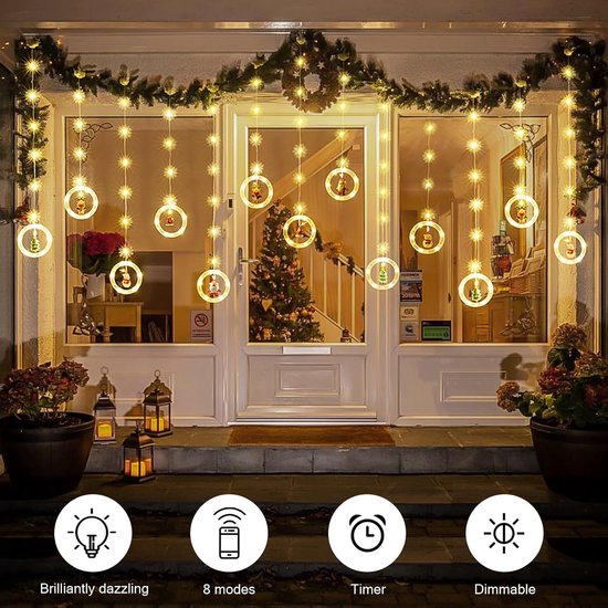 LED Kerstverlichting Raamlichtgordijn en figuren Design