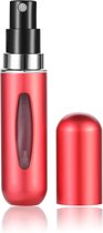 CMJ - Parfum verstuiver - Rood - 5ml - Lipstickformaat - Navulbaar - Handig voor onderweg - Luxe