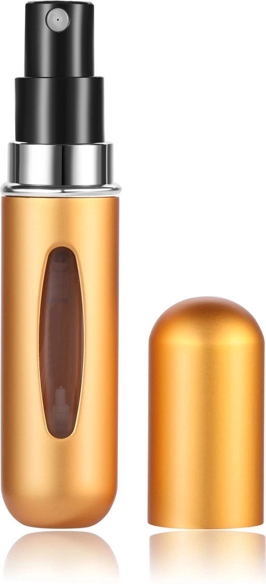 CMJ - Parfum verstuiver - Goud - 5ml - Lipstickformaat - Navulbaar - Handig voor onderweg - Luxe