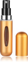 CMJ - Parfum verstuiver - Goud - 5ml - Lipstickformaat - Navulbaar - Handig voor onderweg - Luxe