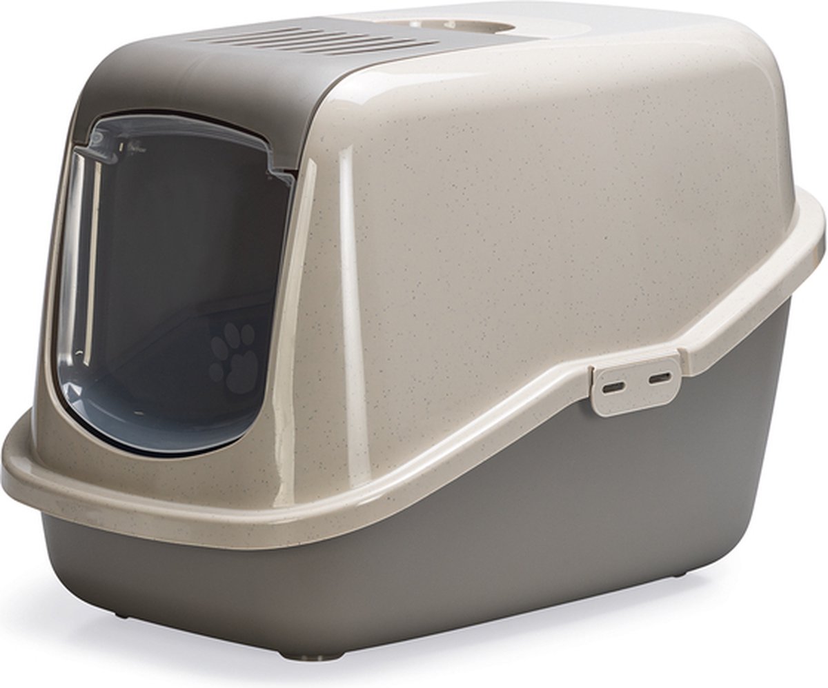 Savic Kattentoilet Nestor Happy Planet Mokka&Grijs - Kattenbak - 56X39X38.5 cm