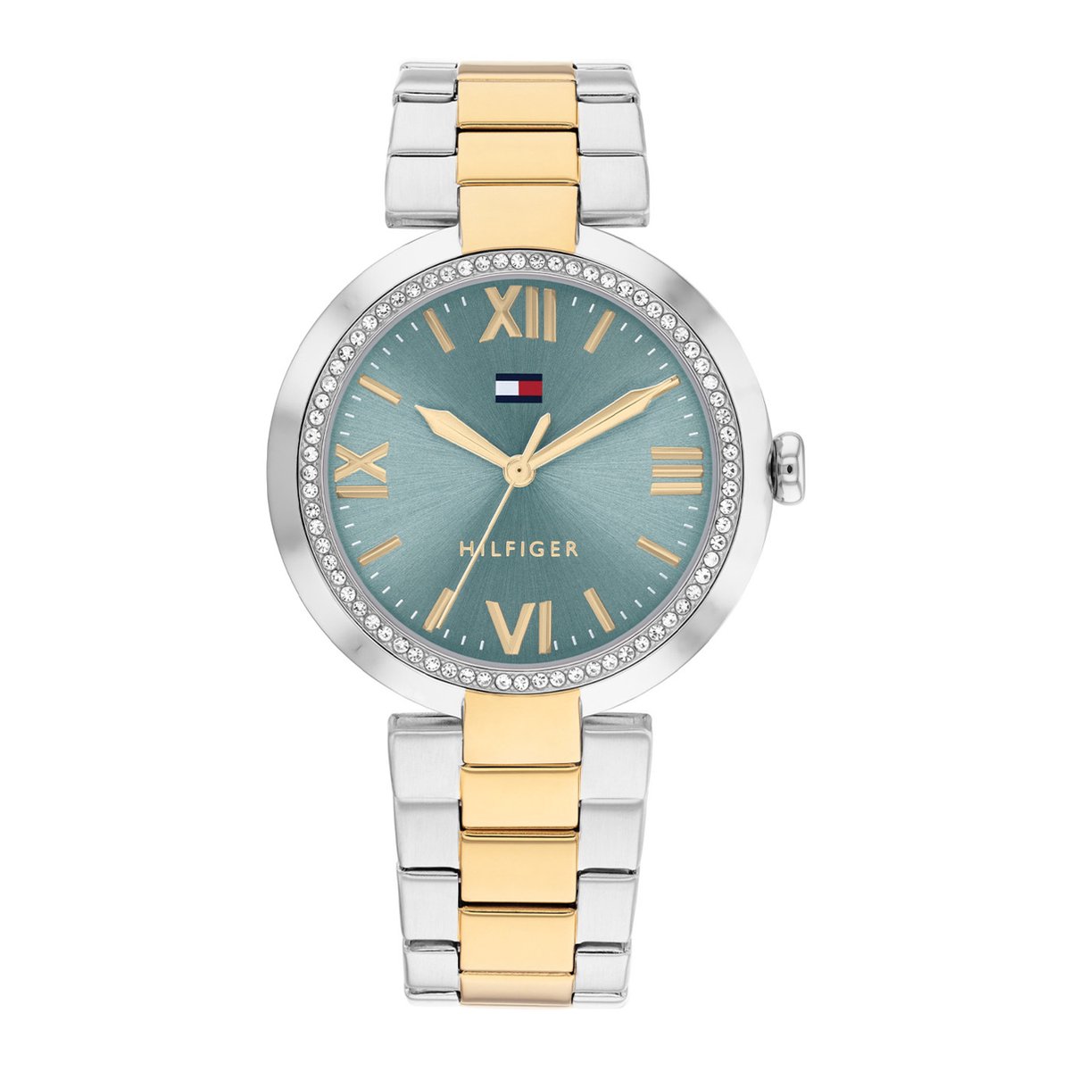 Tommy Hilfiger TH1782680 Alice Dames Horloge - Mineraalglas - Staal - Zilverkleurig - 34 mm breed - Quartz - Vouw-Vlindersluiting - 3 ATM (spatwater)