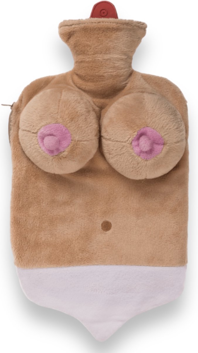 Goedkoopste Warm Water Kruik Met Grappige Sexy Sleeve Met Borsten Wit