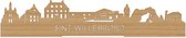 Standing Skyline Sint Willebrord Bamboe hout - 40 cm - Woon decoratie om neer te zetten en om op te hangen - Meer steden beschikbaar - Cadeau voor hem - Cadeau voor haar - Jubileum - Verjaardag - Housewarming - Aandenken aan stad - WoodWideCities