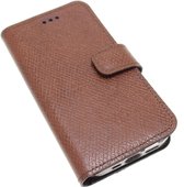 Étui livre en cuir véritable marron Made-NL pour iPhone 15