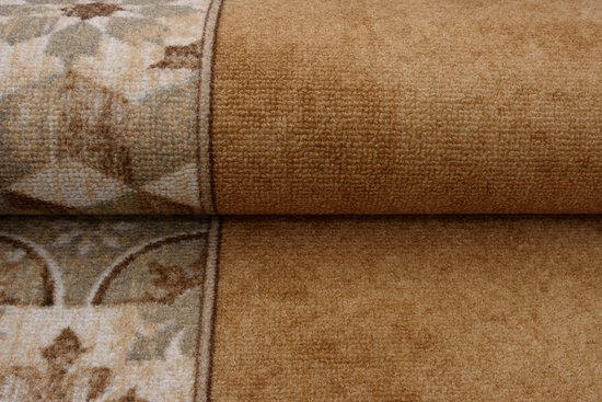 Tapiso – tapis de couloir en caoutchouc antidérapant, marron, Beige, pour couloir Oriental, salon, taille 80x1400